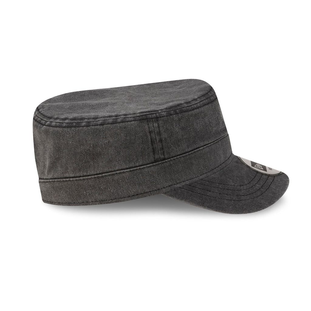 New York Yankees Pigment Dye Black Military Cap