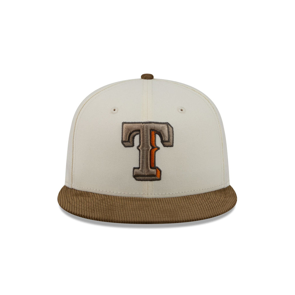 Just Caps Corduroy Chrome Texas Rangers 59FIFTY Fitted Hat