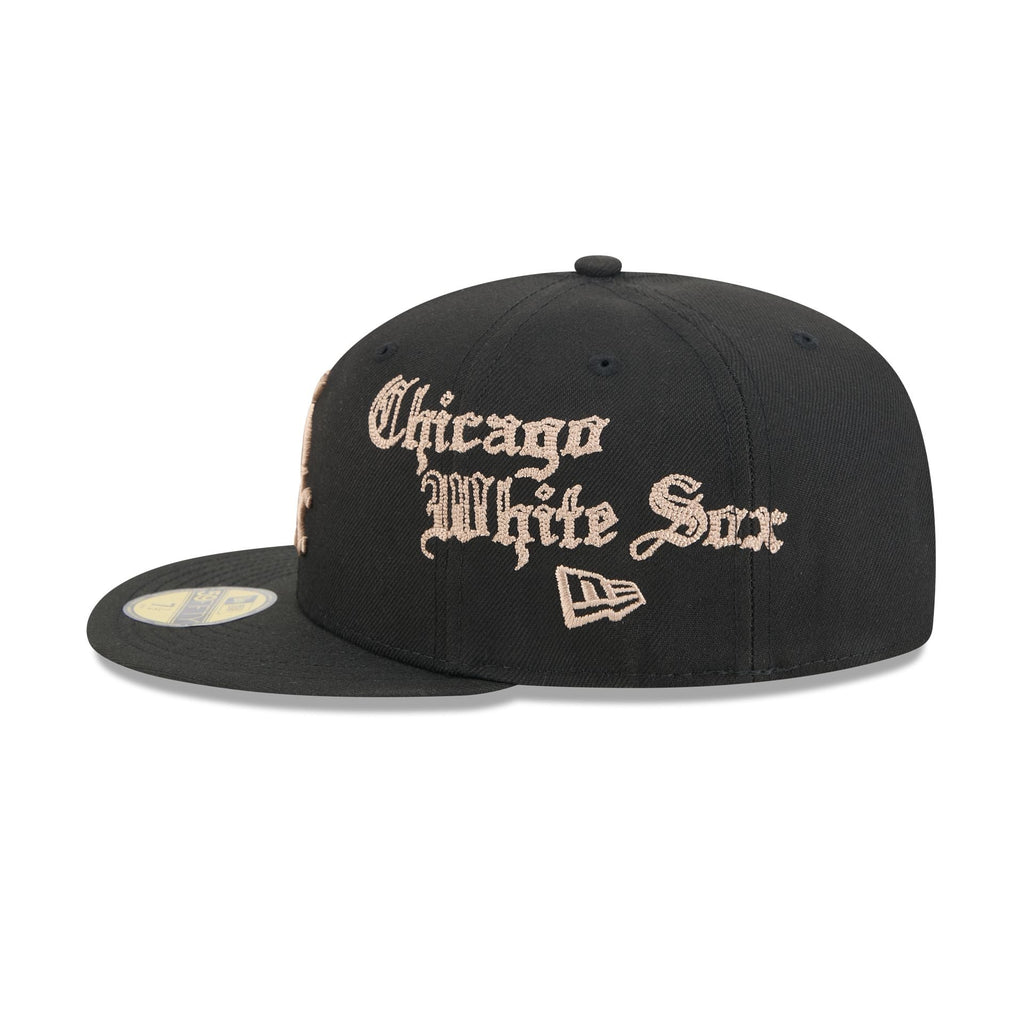 Chicago White Sox Gothic Lettering 59FIFTY Fitted Hat