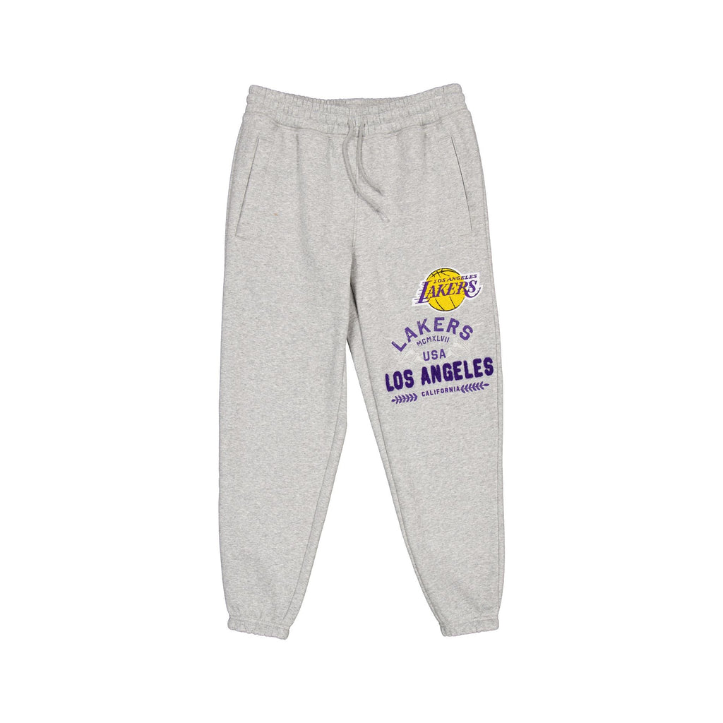 Los Angeles Lakers Heather Gray Varsity Sweatpants