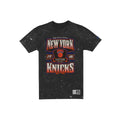 New York Knicks Throwback Washed Graphic Black T-Shirt