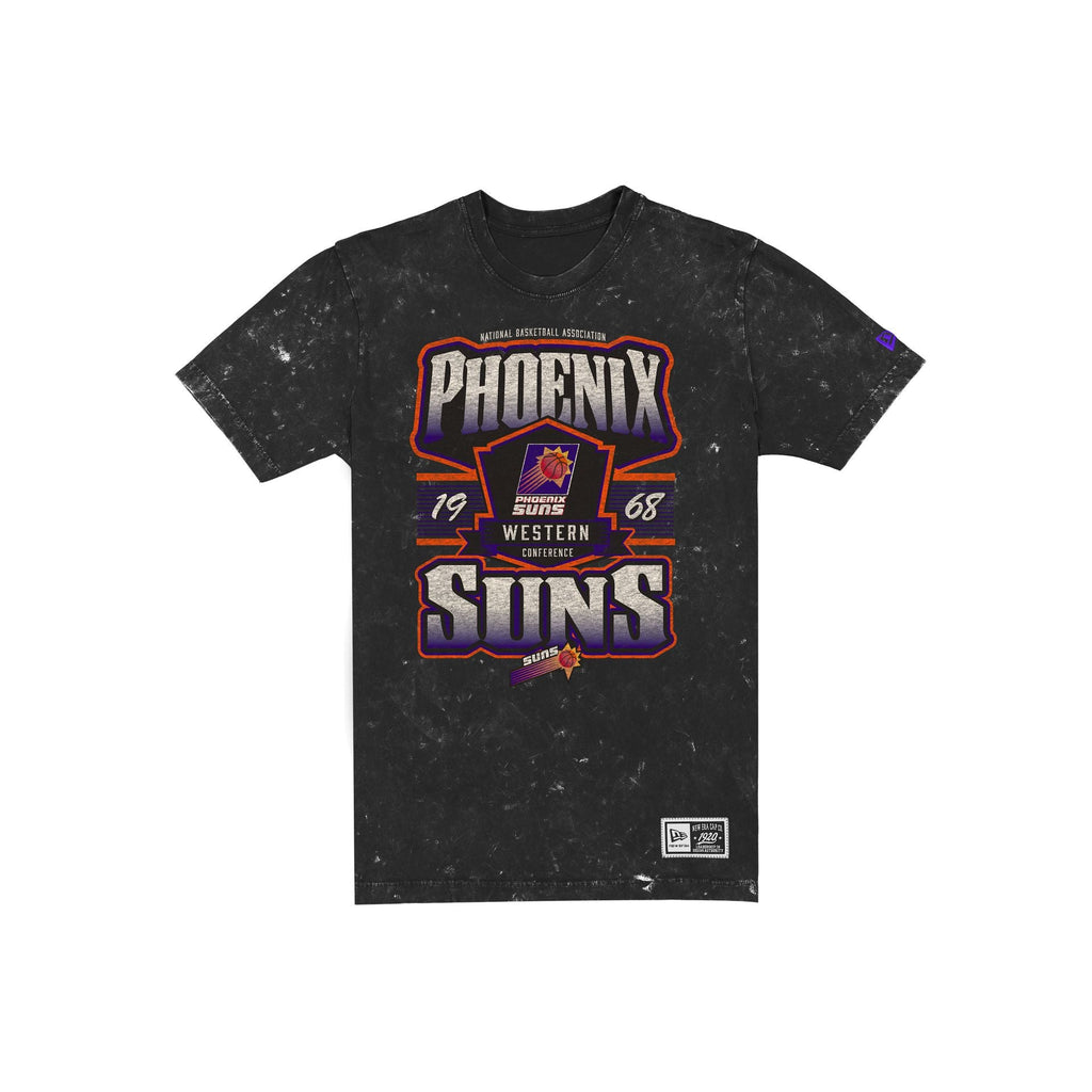 Phoenix Suns Throwback Washed Graphic Black T-Shirt