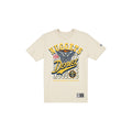 Denver Nuggets Throwback Net Chrome White T-Shirt