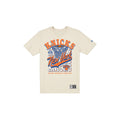 New York Knicks Throwback Net Chrome White T-Shirt