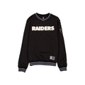 Las Vegas Raiders Throwback Boucle Black Crewneck