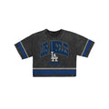 Los Angeles Dodgers Women's Vintage Stripe Cropped T-Shirt