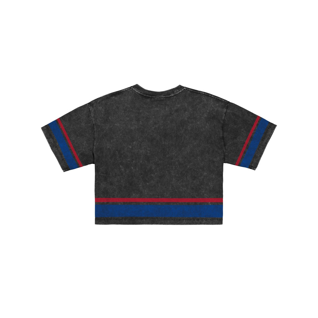 Chicago Cubs Women's Vintage Stripe Cropped T-Shirt