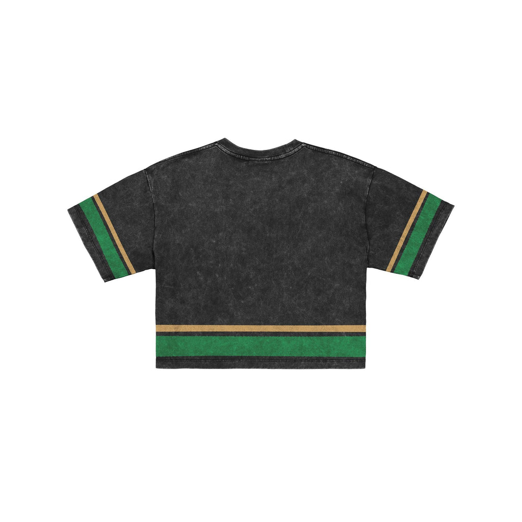 Boston Celtics Women's Vintage Stripe Cropped T-Shirt