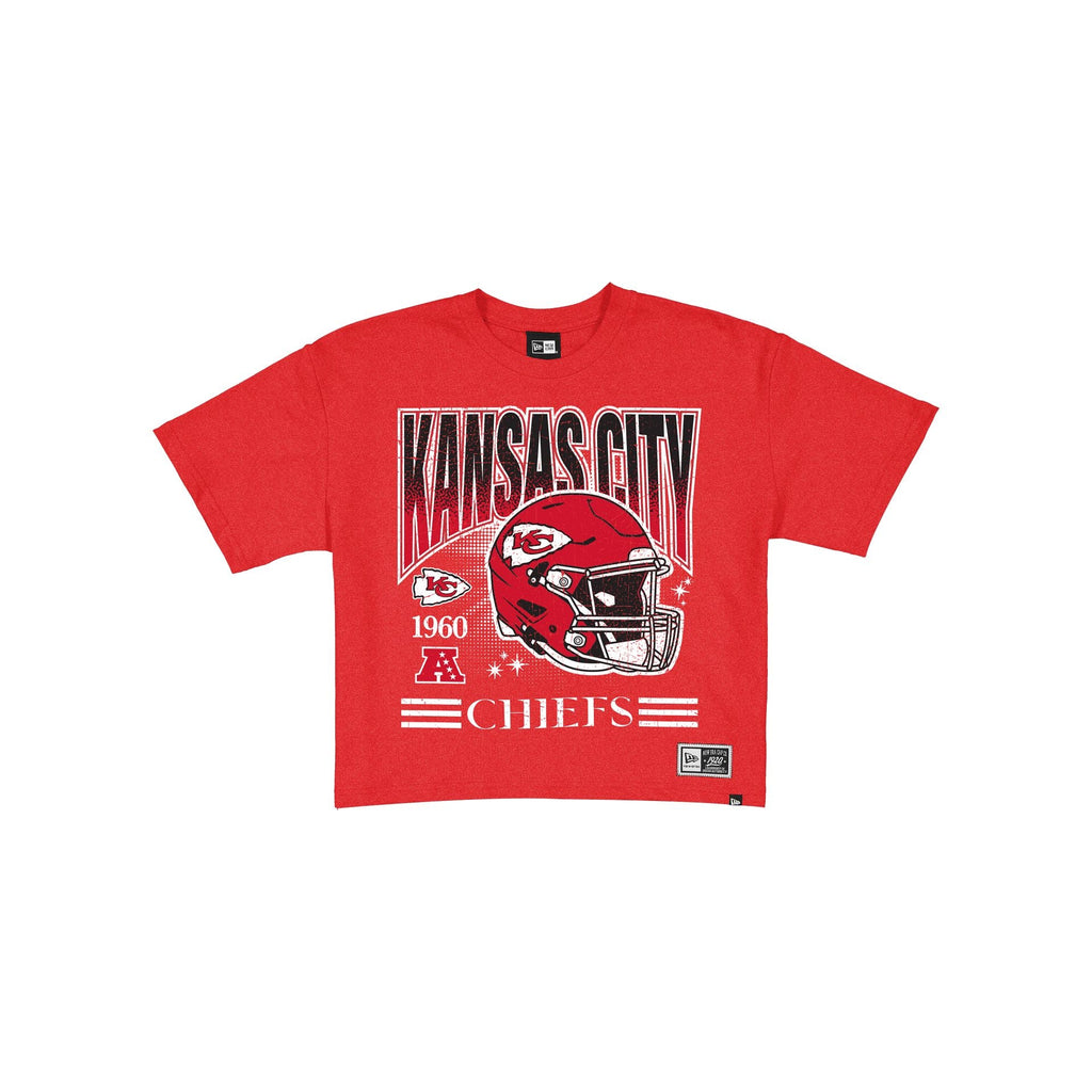 Kansas City Chiefs Women's Throwback Cropped Graphic T-Shirt