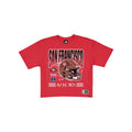 San Francisco 49ers Women's Throwback Cropped Graphic T-Shirt