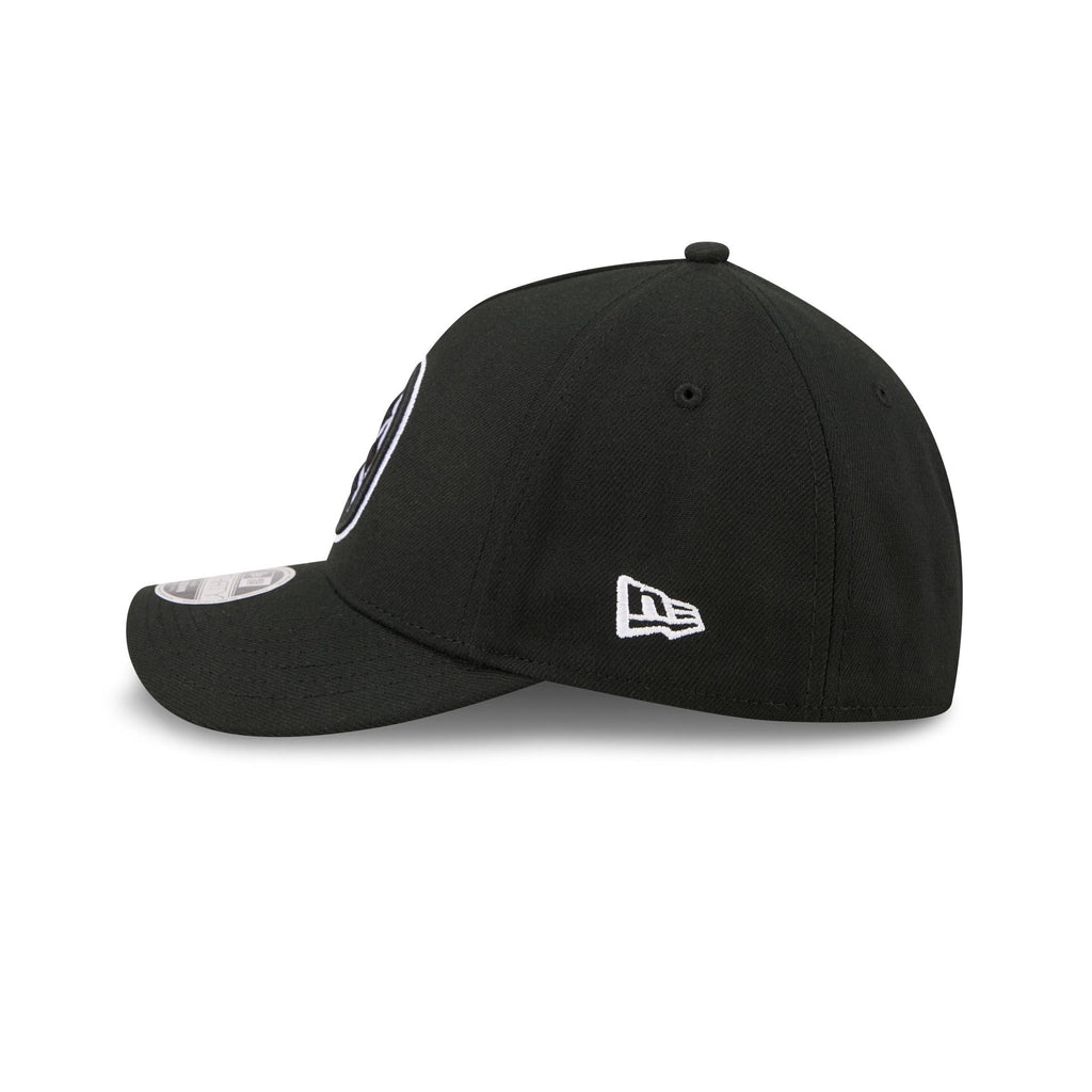 Pittsburgh Steelers Poly Black & White 39THIRTY M-Crown A-Frame Stretch Fit Hat