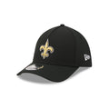 New Orleans Saints Poly 39THIRTY M-Crown A-Frame Stretch Fit Hat