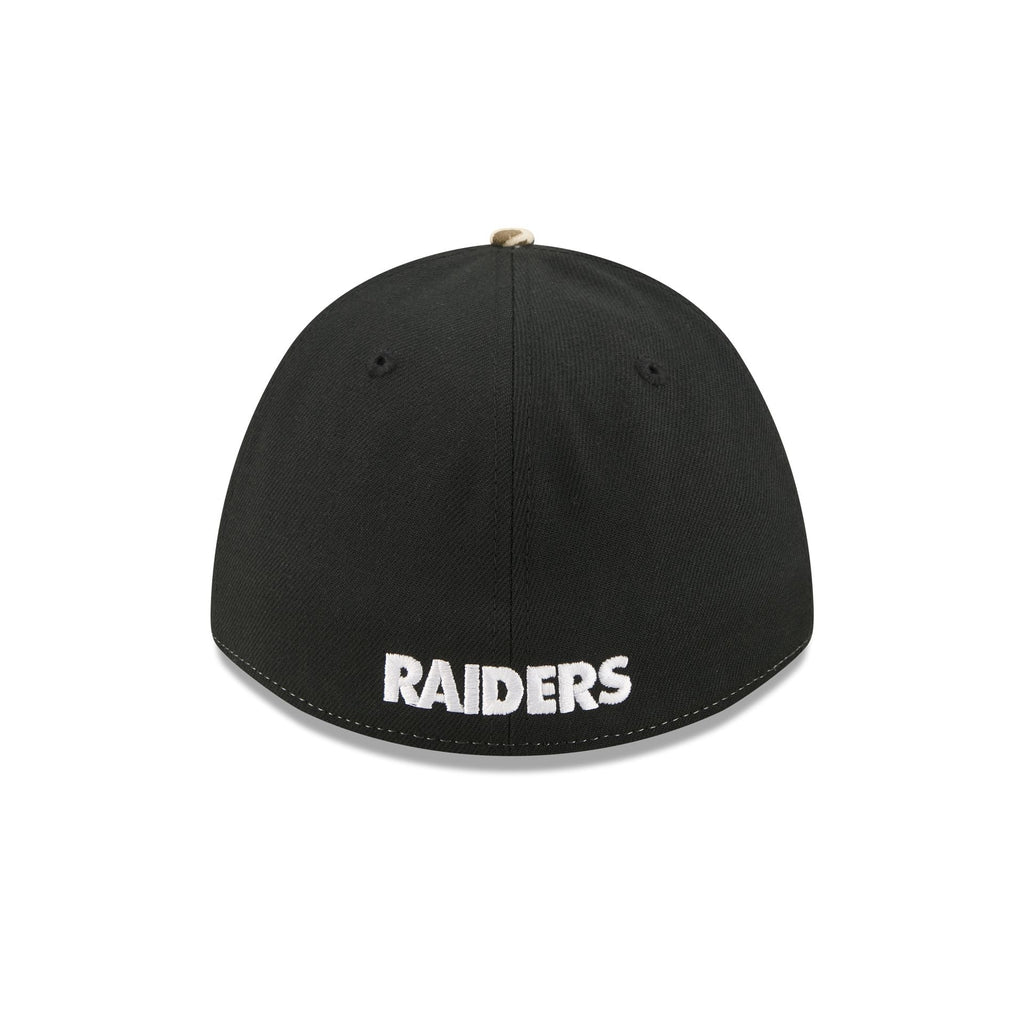 Las Vegas Raiders Poly Realtree 39THIRTY M-Crown A-Frame Stretch Fit Hat