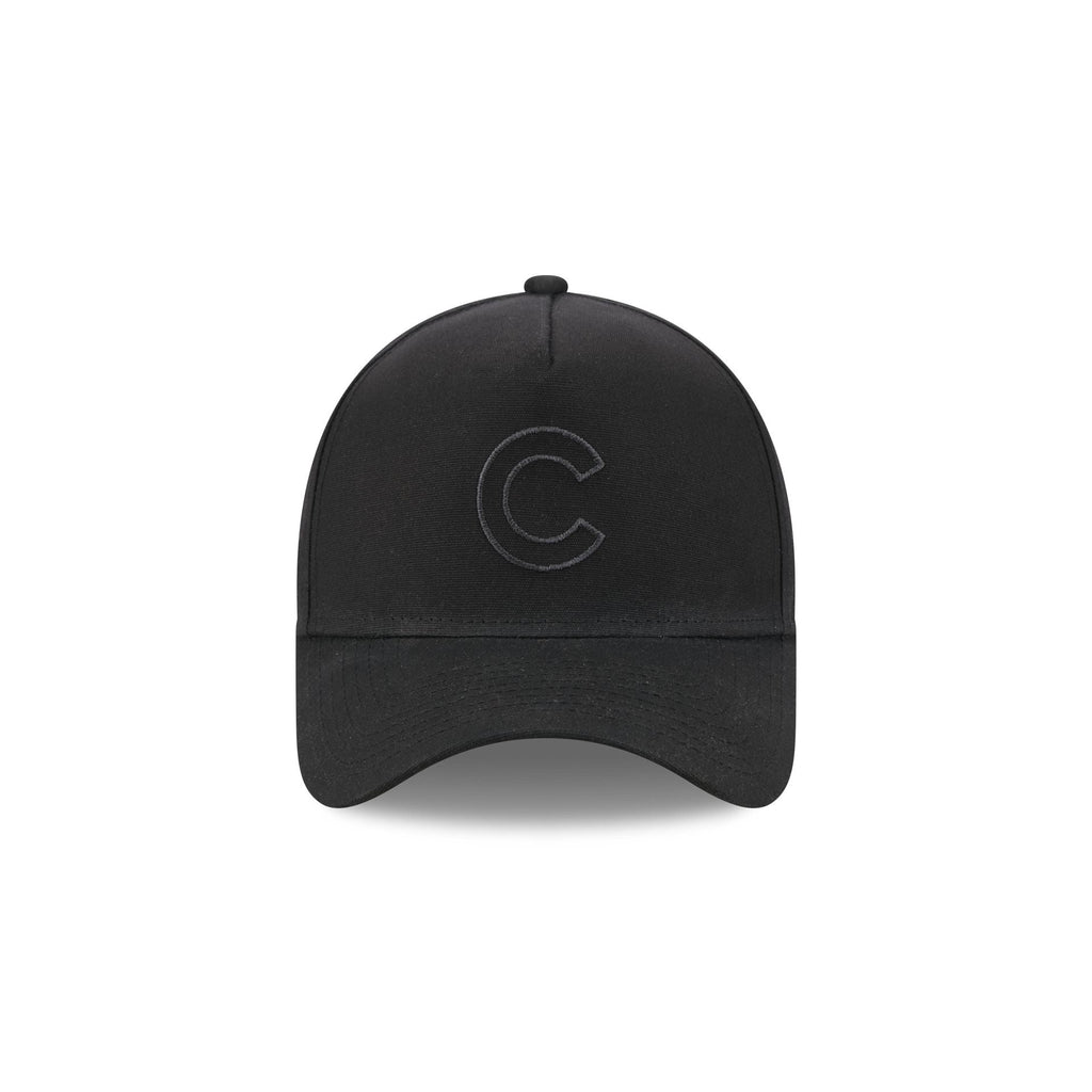 Chicago Cubs Waxed Canvas Black 59FORTY A-Frame Fitted Hat