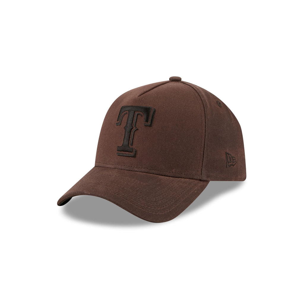 Texas Rangers Waxed Canvas Brown 59FORTY A-Frame Fitted Hat