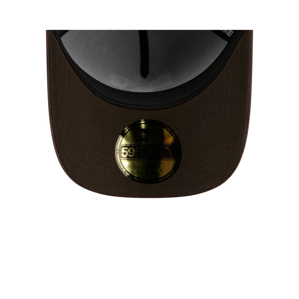 Texas Rangers Waxed Canvas Brown 59FORTY A-Frame Fitted Hat