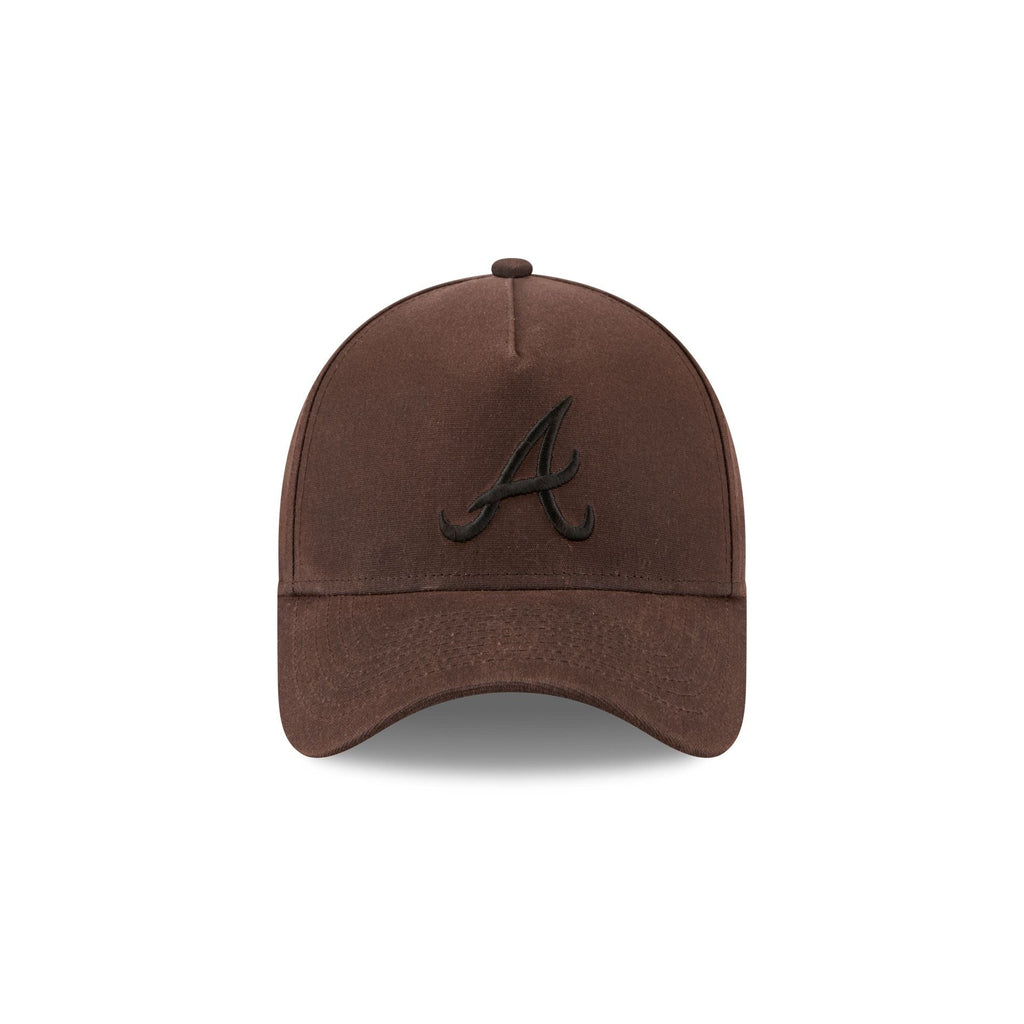 Atlanta Braves Waxed Canvas Brown 59FORTY A-Frame Fitted Hat