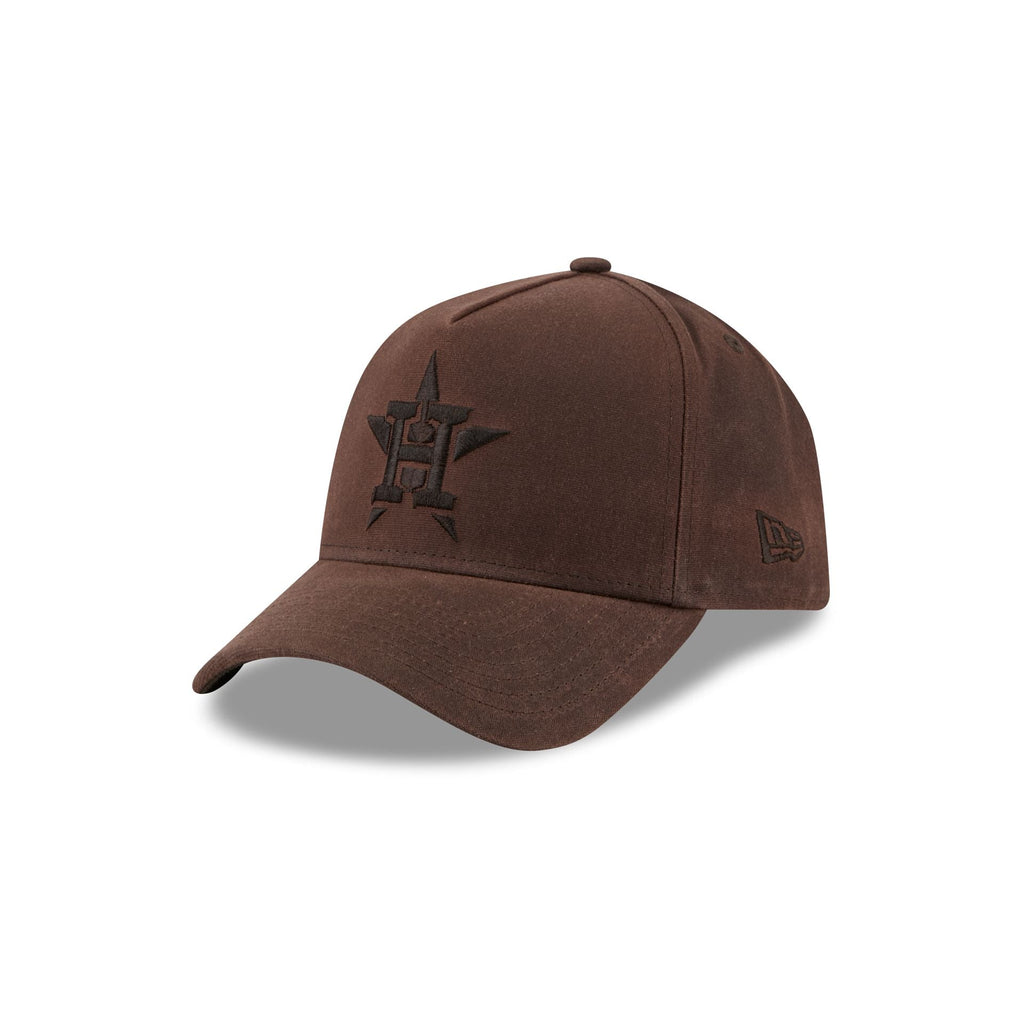 Houston Astros Waxed Canvas Brown 59FORTY A-Frame Fitted Hat