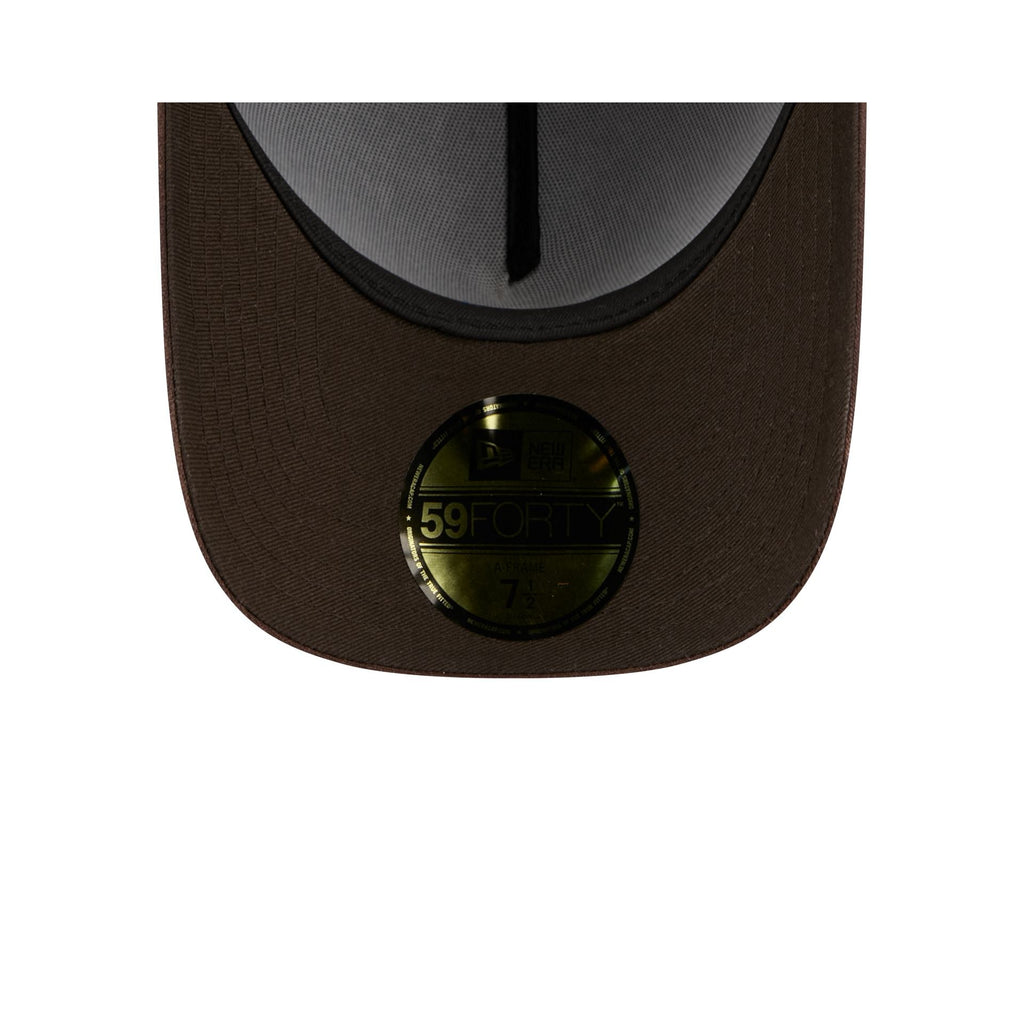 Houston Astros Waxed Canvas Brown 59FORTY A-Frame Fitted Hat