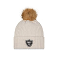 Las Vegas Raiders Women's Sandy Linen Pom Knit Hat