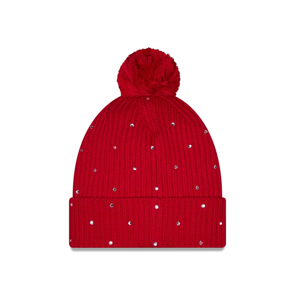 San Francisco 49ers Women's Rhinestone Pom Knit Hat