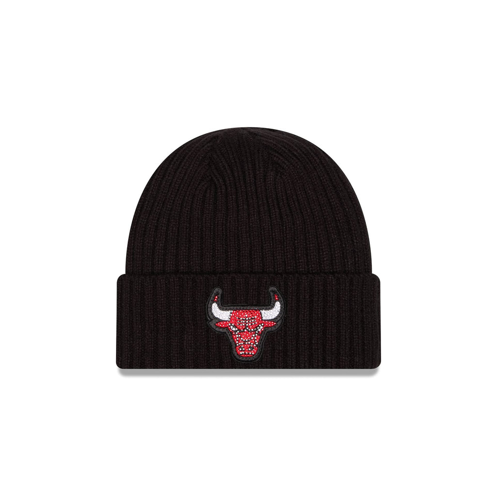 Chicago Bulls Rhinestone Badge Beanie Hat