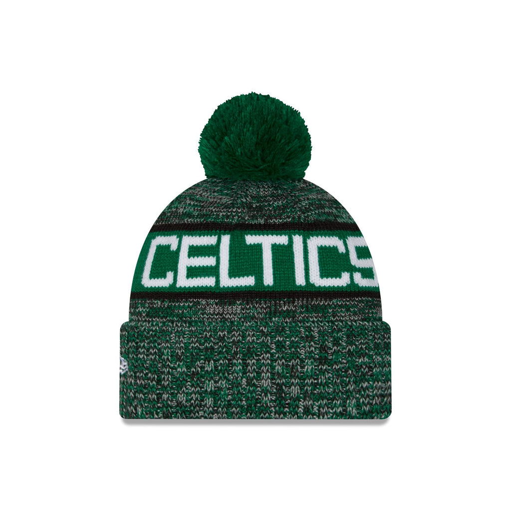 Boston Celtics Tri Color Pom Knit Hat