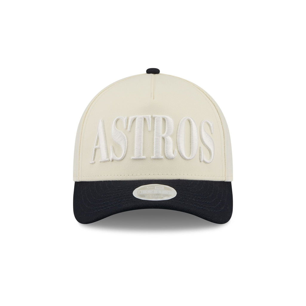 Houston Astros Two Tone Chrome Women's 9FORTY M-Crown A-Frame Snapback Hat