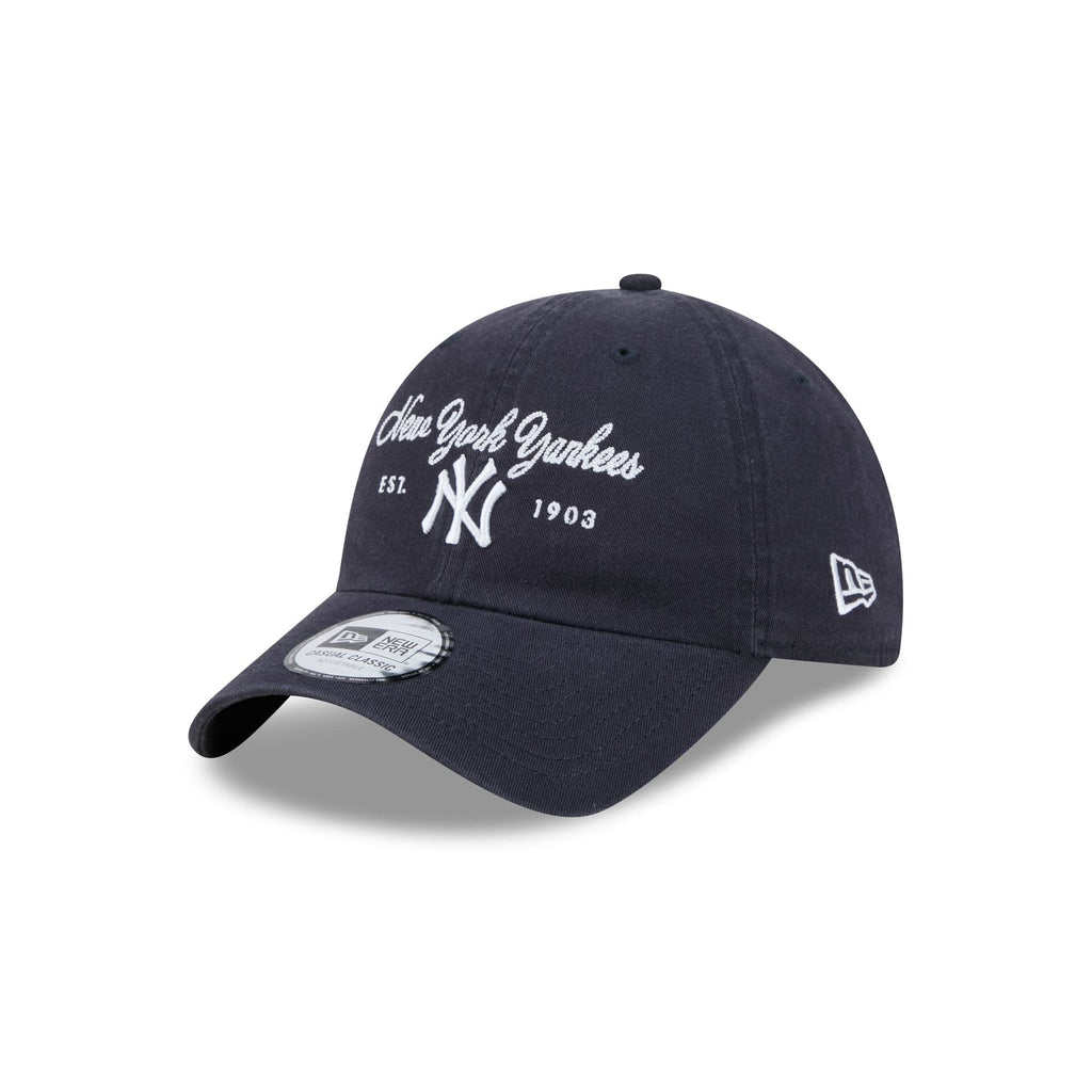 New York Yankees Script Wordmark Casual Classic Adjustable Hat