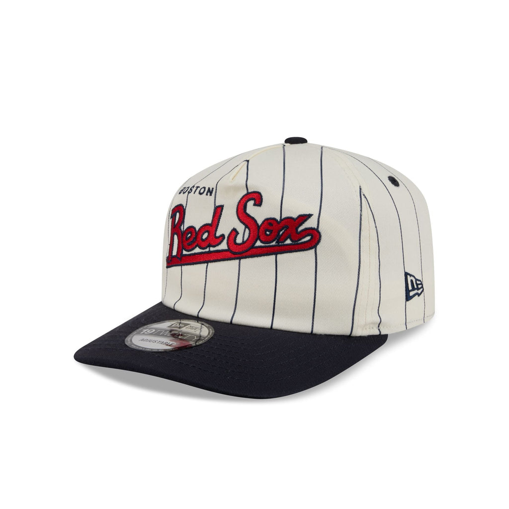 Boston Red Sox Chrome White Pinstripe 19TWENTY Snapback Hat