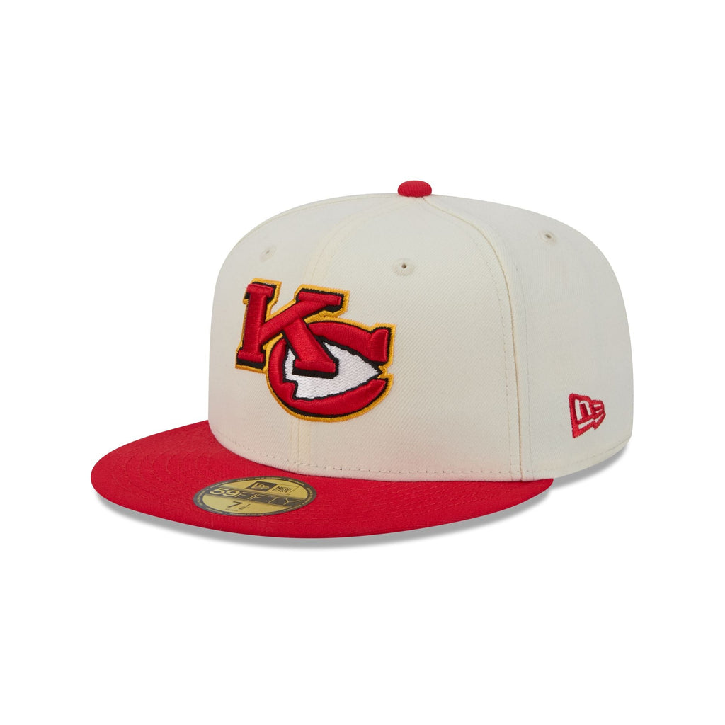 Kansas City Chiefs Deceptor Chrome White 59FIFTY Fitted Hat