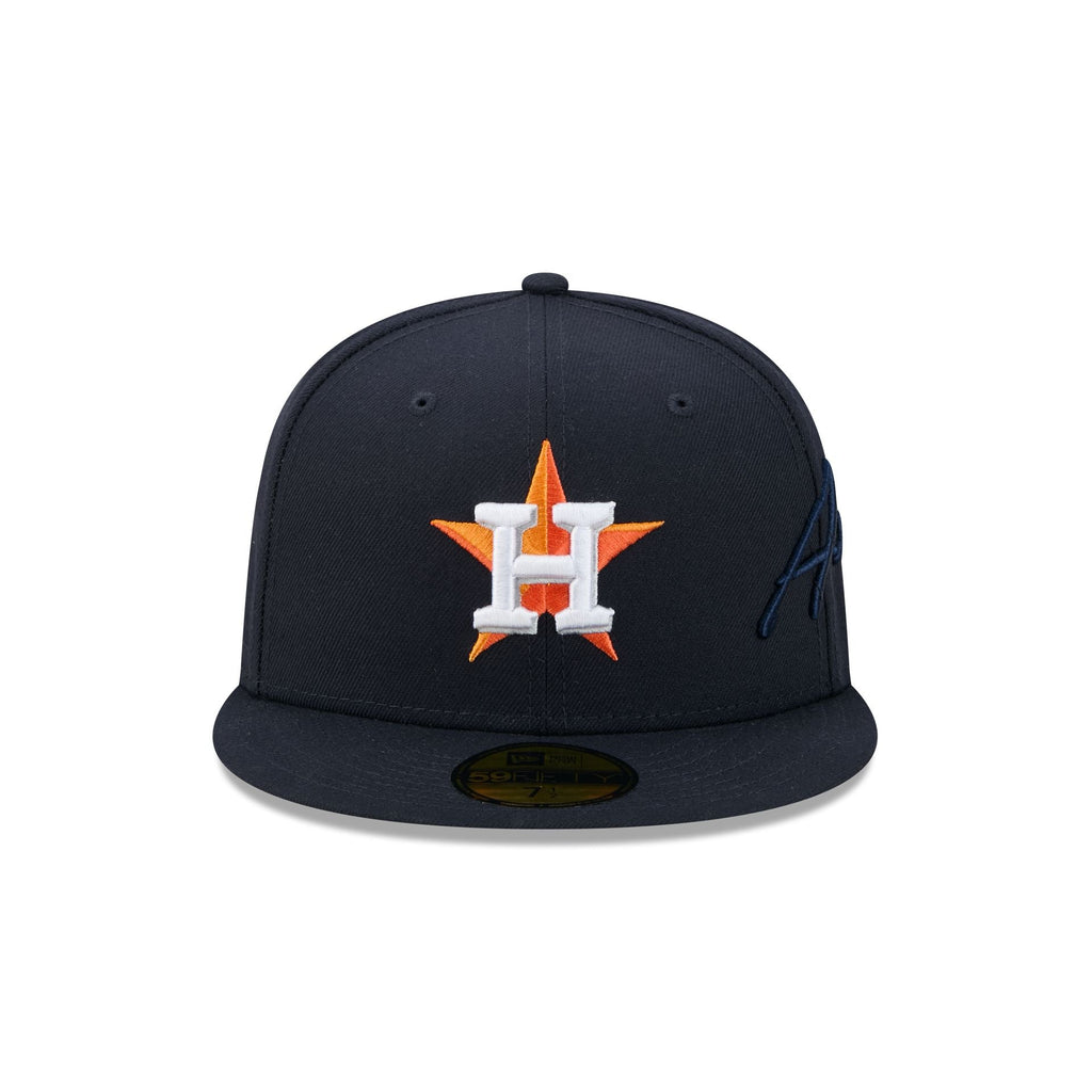 Houston Astros Side Script 59FIFTY Fitted Hat