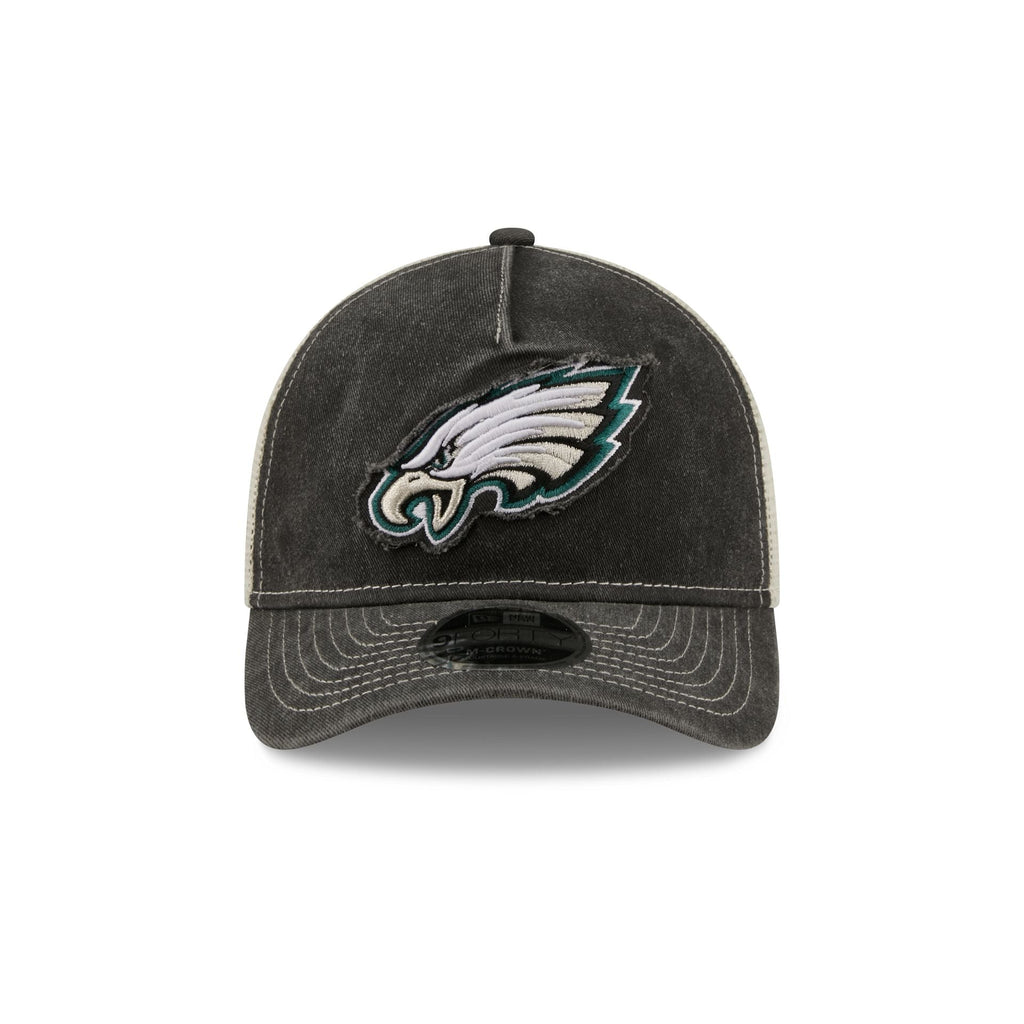 Philadelphia Eagles Frayed Logo 9FORTY M-Crown A-Frame Trucker Hat