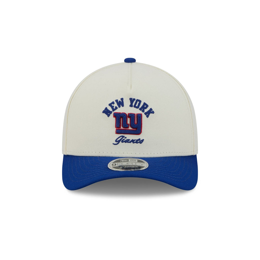 New York Giants Arched Graphic Chrome White 9FORTY M-Crown A-Frame Snapback Hat