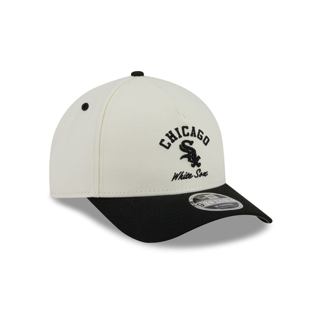 Chicago White Sox Arched Graphic Chrome White 9FORTY M-Crown A-Frame Snapback Hat