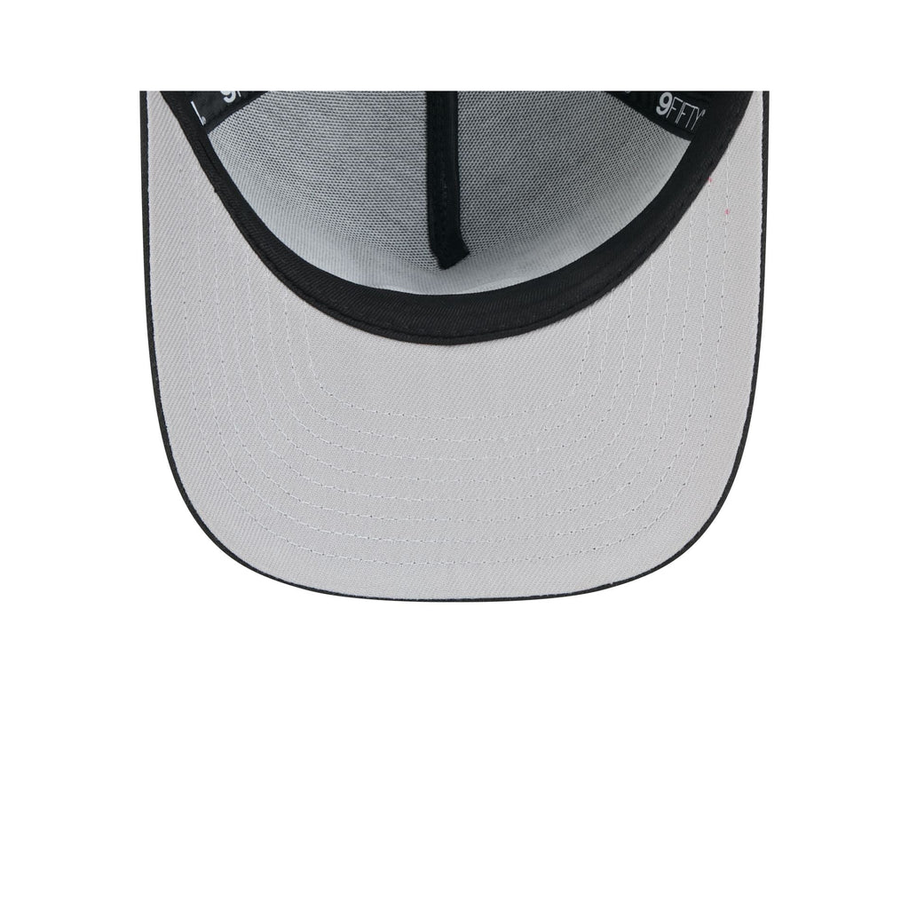 New York Knicks Gold Laurel Black 9FIFTY A-Frame Snapback Hat
