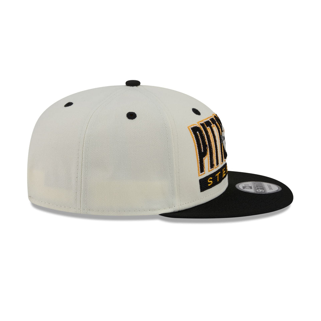 Pittsburgh Steelers Classic Stacked Chrome 9FIFTY Snapback Hat