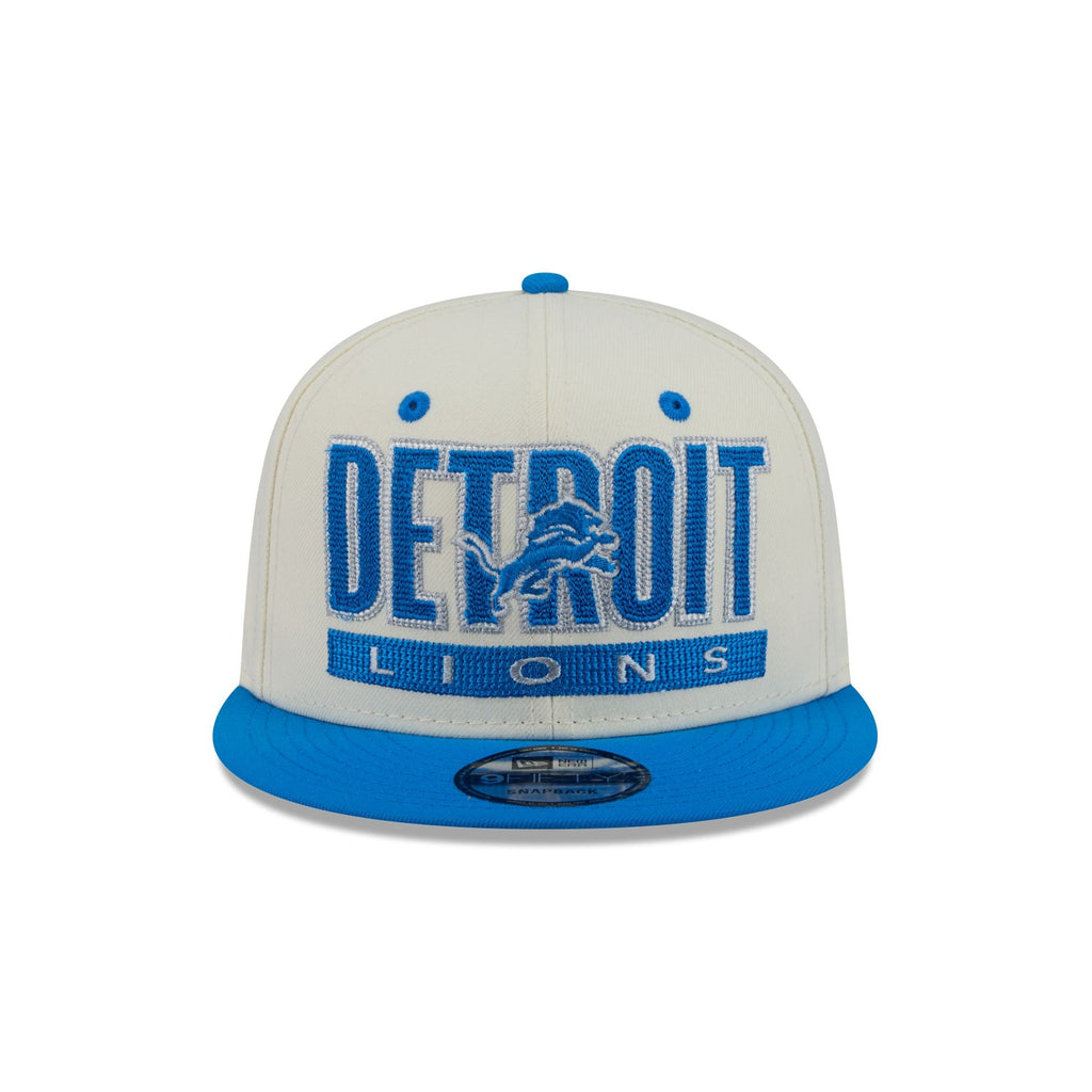 Detroit Lions Classic Stacked Chrome 9FIFTY Snapback Hat