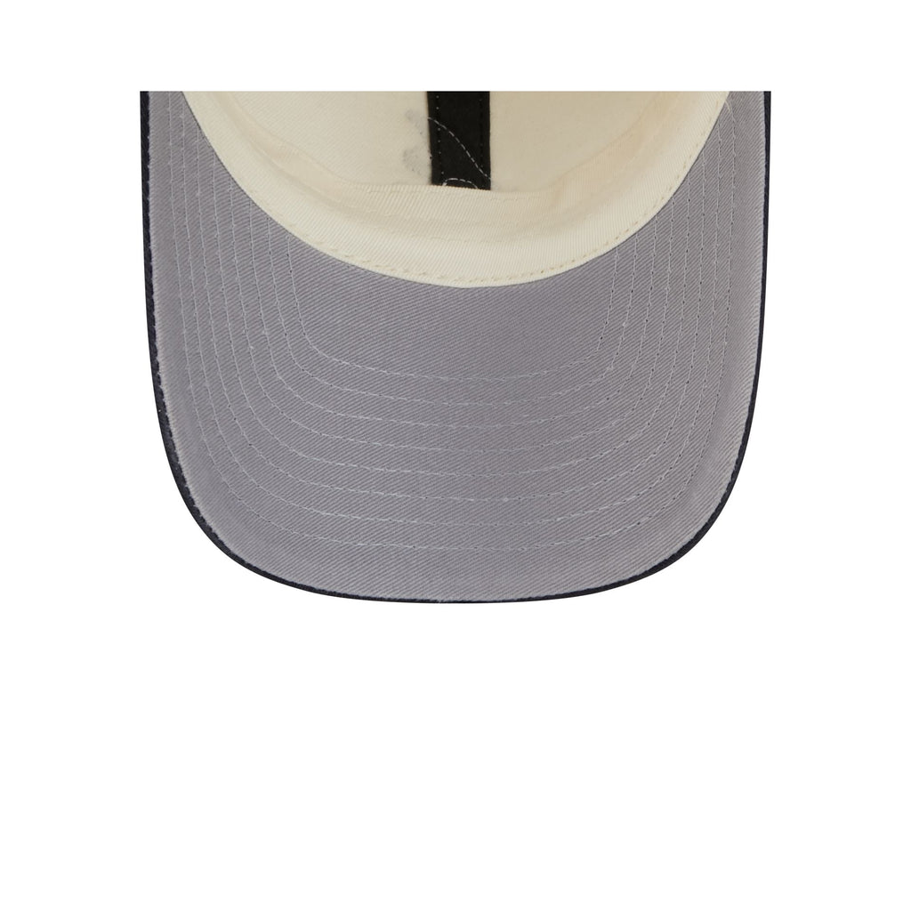 Atlanta Braves Mini Logo Chrome White Casual Classic Adjustable Hat