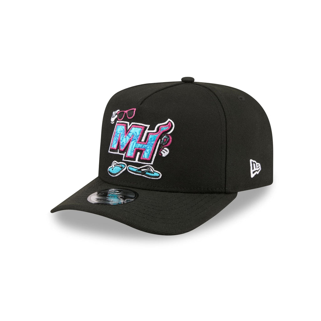Miami Heat Cartoon 9FIFTY A-Frame Snapback Hat