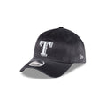 Texas Rangers Washed Black Denim 9FORTY A-Frame Unstructured Snapback Hat