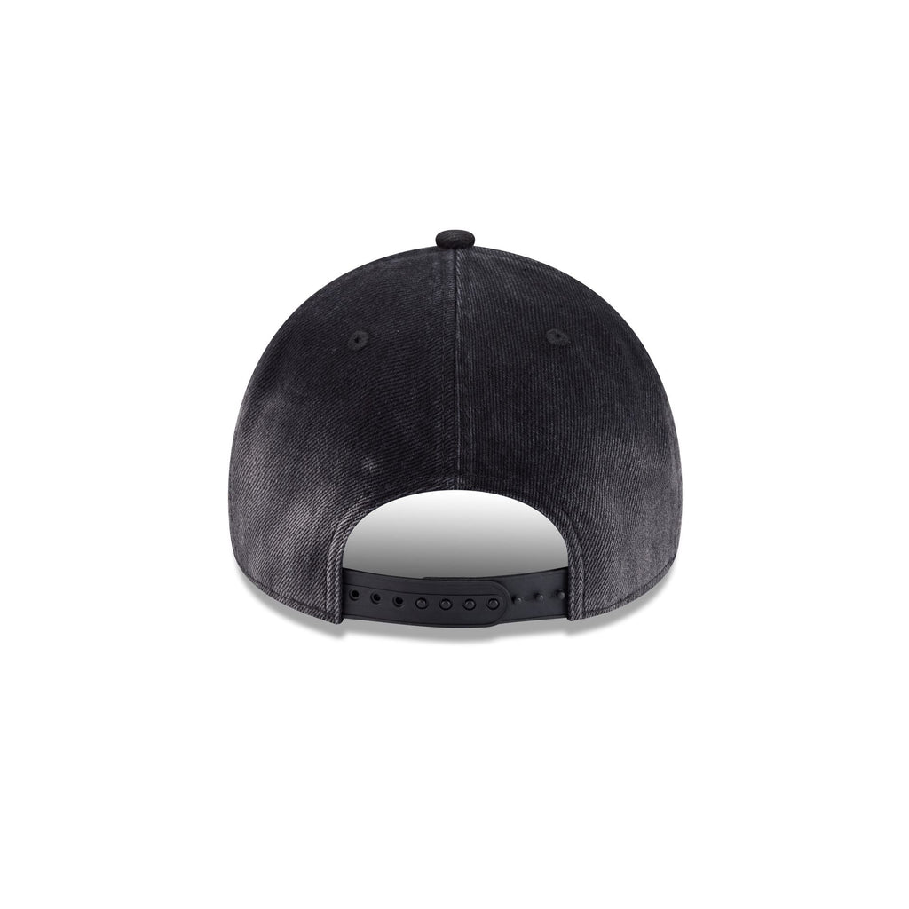 Texas Rangers Washed Black Denim 9FORTY A-Frame Unstructured Snapback Hat