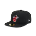 Just Caps Beaded Miami Heat 59FIFTY A-Frame Fitted Hat