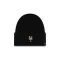 New York Mets Cashmere Black Cuffless Knit Beanie Hat