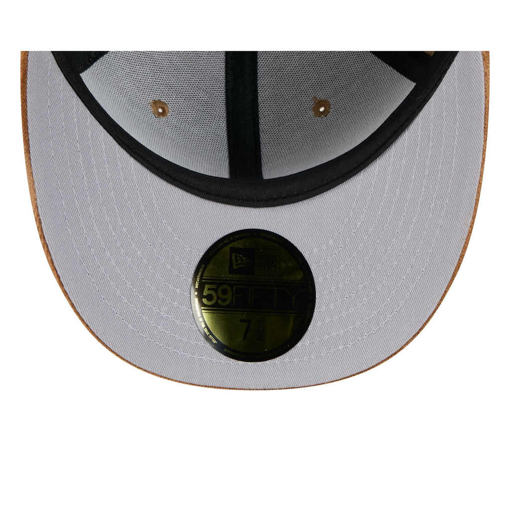 Atlanta Braves Moon Brisbane Moss Brown Visor 59FIFTY Fitted Hat