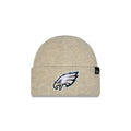 Philadelphia Eagles Woolen Heather Gray Short Cuff Knit Beanie Hat