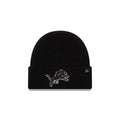 Detroit Lions Woolen Black Short Cuff Knit Beanie Hat