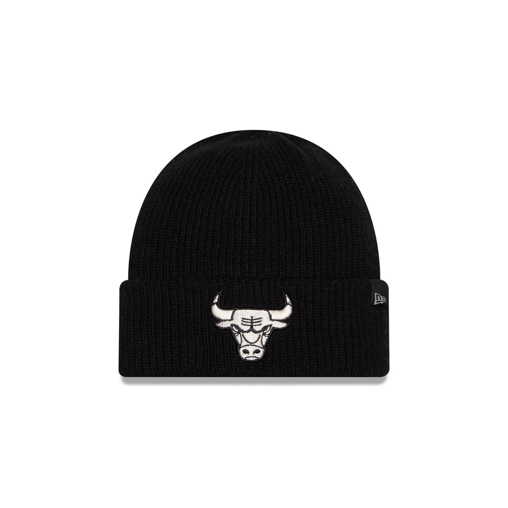 Chicago Bulls Woolen Black Short Cuff Knit Beanie Hat