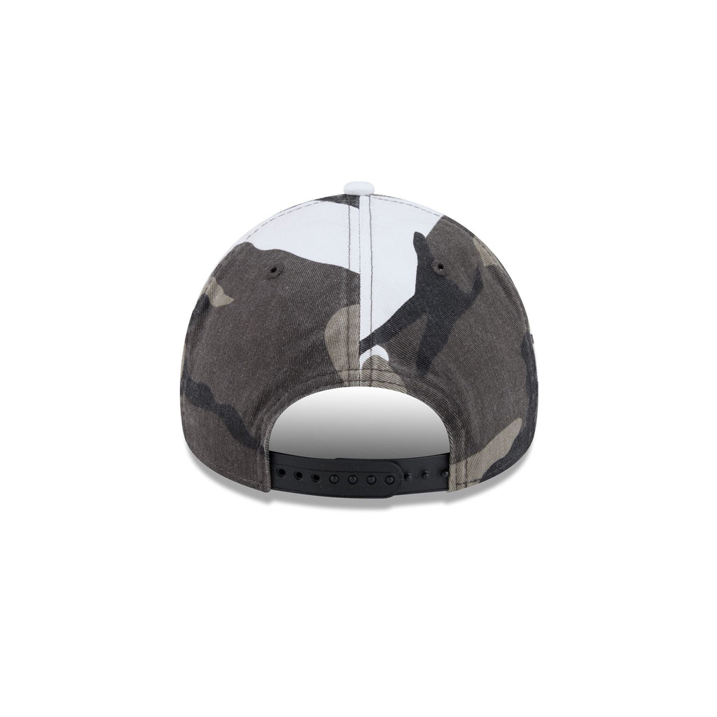 Miami Heat Washed Camo 9FORTY A-Frame Unstructured Cut-Off Visor Snapback Hat