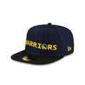 Golden State Warriors Navy Denim 59FIFTY A-Frame Fitted Hat